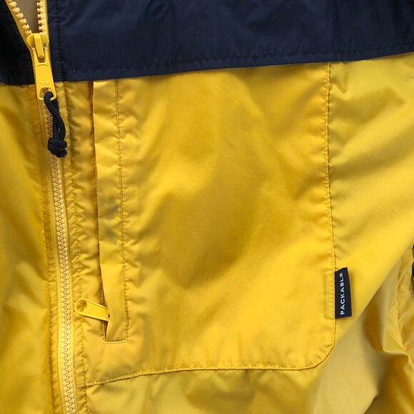 Columbia Sportswear Mens Windbreaker Jacket Large Yellow Outdoors Full Zip Mesh - Picture 9 of 16